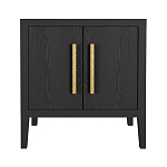 Тумбочка Primo с дверцами шпон Черный дуб варинант исполнения - 1 | Loft Concept в Казани