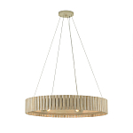 Люстра круглая из толстых деревянных реек Natural Style варинант исполнения - 2 | Loft Concept в Казани