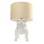 Настольная лампа COLLECTION OF DOGS с абажуром Бульдог варинант исполнения - 2 | Loft Concept в Казани