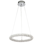 Кольцевая люстра с хрустальным декором Gilbertine Crystal Ring Chandelier варинант исполнения - 2 | Loft Concept в Казани