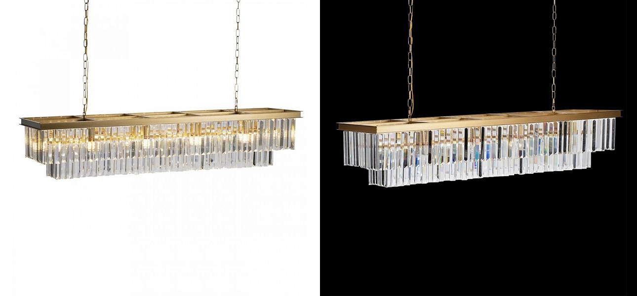 Прямоугольная Люстра RH 1920s Odeon GOLD iron Прозрачное Стекло Длина 120 см Прямоугольная Люстра RH 1920s Odeon GOLD iron Прозрачное Стекло Длина 120 см - Loft-Concept в Казани