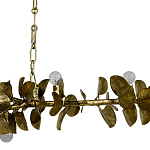 Линейная люстра Brass Eucalyptus Branches Lighting Chandelier варинант исполнения - 3 | Loft Concept в Казани