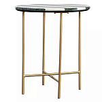 Столик приставной с круглой столешницей с полосатым узором Tabletops with Striped Pattern варинант исполнения - 1 | Loft Concept в Казани