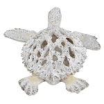 Статуэтка черепаха с ажурным панцирем и детализированной текстурой в белом цвете Marine Accessories варинант исполнения - 4 | Loft Concept в Казани