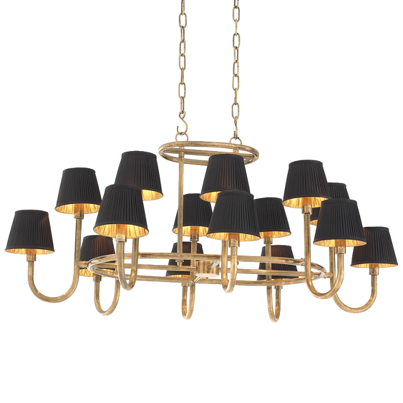 Люстра Chandelier Sparrows Латунь Черный в Казани | Loft Concept 