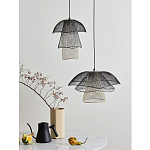 Подвесной светильник Black Grey Mesh Tube Lampshade Hanging Lamp варинант исполнения - 6 | Loft Concept в Казани