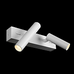 Бра с двумя цилиндрическими повортными спотами белого цвета Trumpet tube варинант исполнения - 3 | Loft Concept в Казани