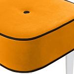 Квадратный мягкий пуф на белых ножках Winton Pouf Square варинант исполнения - 24 | Loft Concept в Казани