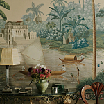 Обои ручная роспись River Scenes of Bengal Kolkata варинант исполнения - 5 | Loft Concept в Казани