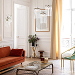 Бра с бронзовыми акцентами и прозрачными стеклянными каплями Droplet Bra варинант исполнения - 4 | Loft Concept в Казани