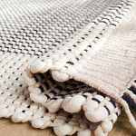 Ковер Woven from Wool с бахромой по краям варинант исполнения - 2 | Loft Concept в Казани