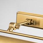 Светильник для картин цвета состаренная латунь с широким плафоном на прямоугольном основании Elstead Lighting варинант исполнения - 9 | Loft Concept в Казани