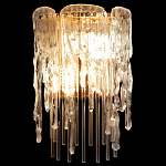 Бра с эффектом стекающего стекла и прозрачными трубками Textured Glass варинант исполнения - 1 | Loft Concept в Казани