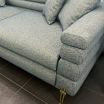 Дизайнерский Диван Lancaster Серо-голубое букле варинант исполнения - 2 | Loft Concept в Казани