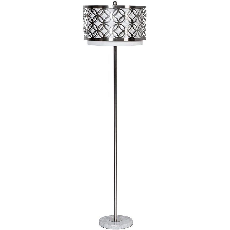 Торшер Geometric ceiling light Белый Серебристый Торшер Geometric ceiling light Белый Серебристый в Казани | Loft Concept