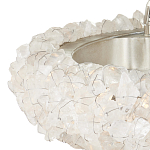 Люстра светодиодная фактурная в форме кольца Amber Crystal варинант исполнения - 2 | Loft Concept в Казани