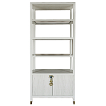 Стеллаж со стеклянными полками Elsa Dreams White варинант исполнения - 8 | Loft Concept в Казани