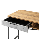 Стол рабочий в стиле лофт с ящиком и нишей для хранения Urban Style Space варинант исполнения - 3 | Loft Concept в Казани