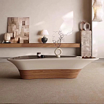 Журнальный столик фигурный со стеклянной столешницей Table Drop варинант исполнения - 3 | Loft Concept в Казани