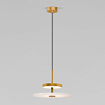 Светодиодный подвесной светильник латунь с мраморным рассеивателем варинант исполнения - 1 | Loft Concept в Казани