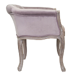 Кресло низкое в стиле прованс Розовый Велюр Louis French Armchair  варинант исполнения - 1 | Loft Concept в Казани