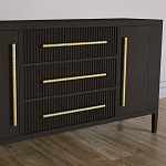 Буфет Primo с тремя ящиками и двумя фасадами Темный орех варинант исполнения - 3 | Loft Concept в Казани