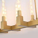 Люстра CANELLE Linear Chandelier 12 Modern Brass варинант исполнения - 3 | Loft Concept в Казани