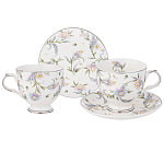 Чайный сервиз из фарфора на 2 персоны 4 предмета Tea Flower Set варинант исполнения - 1 | Loft Concept в Казани