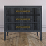 Тумба Primo  с тремя ящиками шпон Черный дуб варинант исполнения - 2 | Loft Concept в Казани