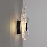 Бра с волнообразным стеклянным плафоном и вставкой из мрамора Liquid Stone варинант исполнения - 2 | Loft Concept в Казани