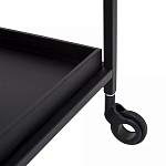Тумба чёрная на колёсах Cabinet on Wheels варинант исполнения - 3 | Loft Concept в Казани