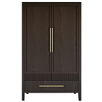 Шкаф платяной Primo с выдвижными ящиками шпон Темный орех варинант исполнения - 1 | Loft Concept в Казани