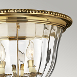 Потолочный светильник цвета латунь с прозрачным плафоном в форме чаши Hinkley варинант исполнения - 11 | Loft Concept в Казани