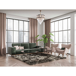 Люстра многоярусная с переплетенными металлическими элементами черного и золотого цвета и прозрачными хрустальными подвесками Empire Chandelier Crystal варинант исполнения - 12 | Loft Concept в Казани