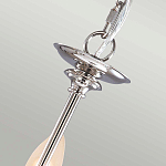 Люстра цвета никель с прозрачными стеклянными подвесками в форме капель Elstead Lighting варинант исполнения - 9 | Loft Concept в Казани