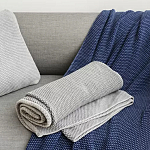 Плед из хлопка серого цвета Waffle Comfort варинант исполнения - 5 | Loft Concept в Казани