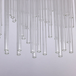 Люстра круглая с прозрачными стеклянными трубками Nembus варинант исполнения - 7 | Loft Concept в Казани