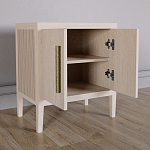 Тумбочка Primo с дверцами шпон Светлый дуб варинант исполнения - 3 | Loft Concept в Казани