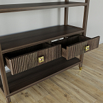 Стеллаж с двумя ящиками Elsa Dreams Walnut варинант исполнения - 3 | Loft Concept в Казани