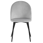 Мягкий стул в сером велюре Miruna Chair варинант исполнения - 2 | Loft Concept в Казани