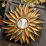 Зеркало-солнце с золотыми с лучами Rays of Peace варинант исполнения - 3 | Loft Concept в Казани