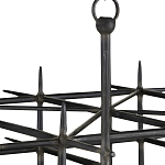 Люстра черная квадратной остроконечной формы Black Square варинант исполнения - 1 | Loft Concept в Казани