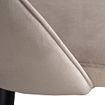 Стул велюровый серо-бежевый Schelde Gray Beige варинант исполнения - 4 | Loft Concept в Казани