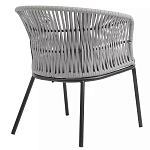 Кресло с декоративным плетением на спинке и подлокотниках Armchair Weaving варинант исполнения - 3 | Loft Concept в Казани