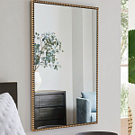 Зеркало прямоугольное в фактурной золотой раме Reflective Fabric варинант исполнения - 6 | Loft Concept в Казани