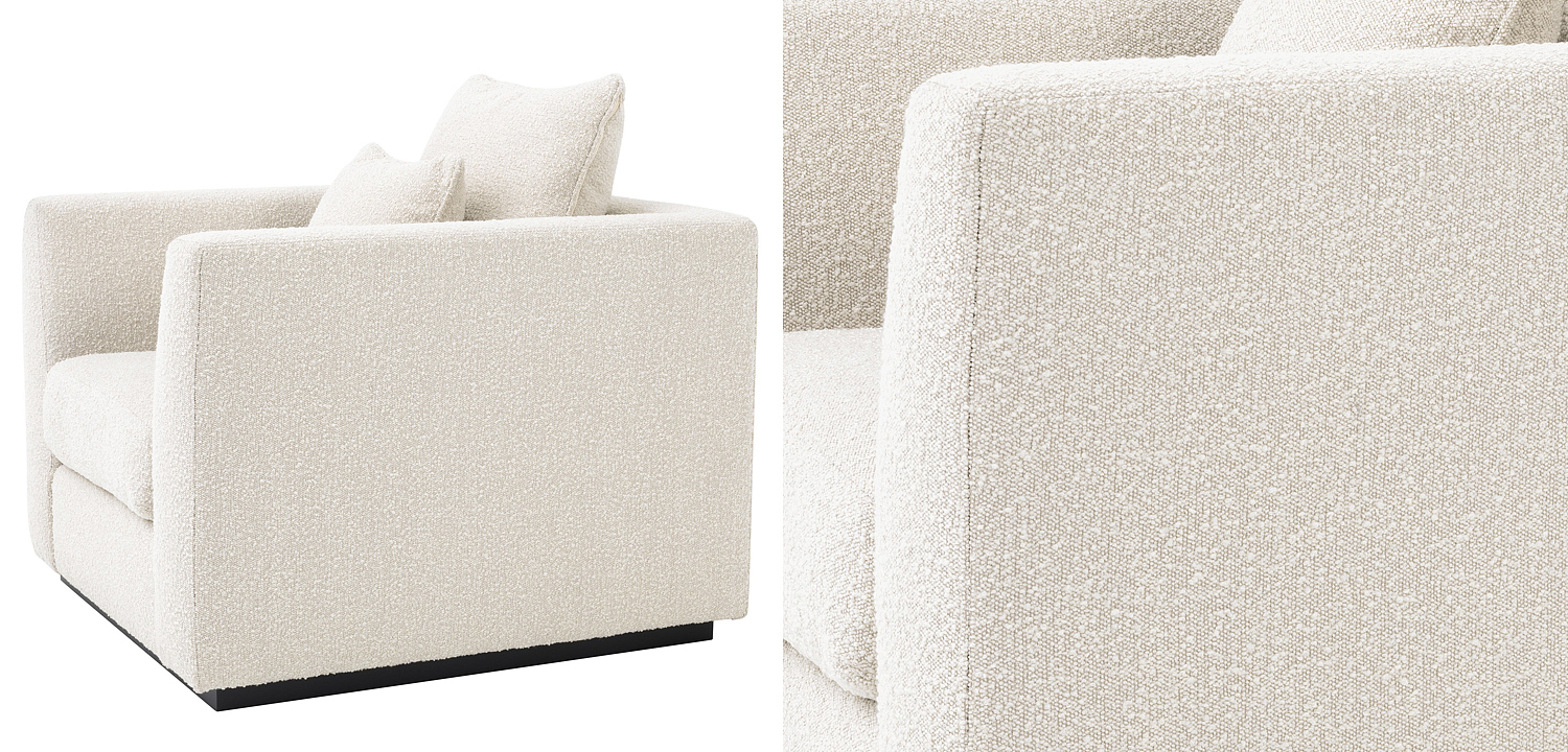 Кресло Eichholtz Chair Taylor Boucle cream Кресло Eichholtz Chair Taylor Boucle cream - Loft-Concept в Казани