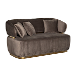 Диван двухместный коричневый Clarisse варинант исполнения - 1 | Loft Concept в Казани