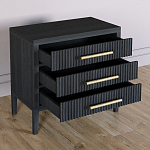 Тумба Primo  с тремя ящиками шпон Черный дуб варинант исполнения - 4 | Loft Concept в Казани