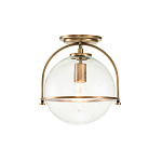 Потолочный светильник с прозрачным стеклянным шаром с эффектом пузырьков Hinkley варинант исполнения - 13 | Loft Concept в Казани