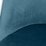 Барный стул вращающийся со спинкой Синий Велюр Vendramin Chair варинант исполнения - 4 | Loft Concept в Казани